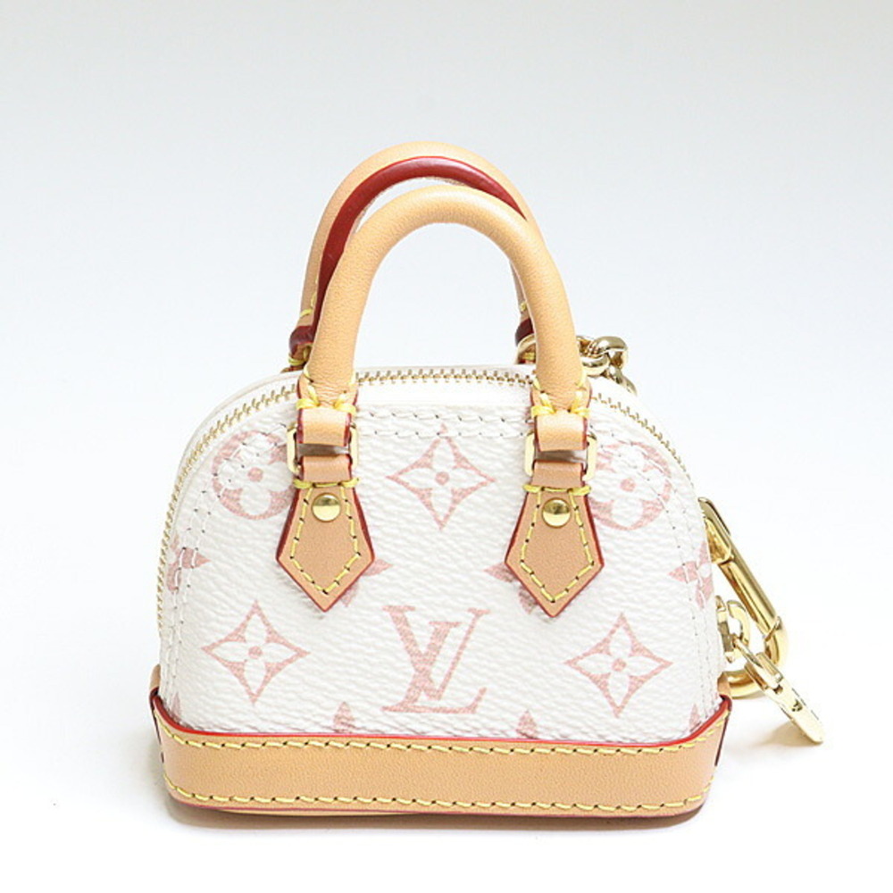 Louis Vuitton Bag Charm Micro Alma Monogram Dune Blanc M01883 Keychain